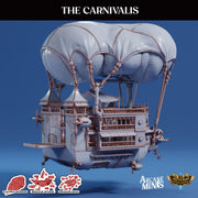 The Carnivalis. Massive Carnival Airship - Arcane Minis | 32mm | Circus | Blimp | Derrigible