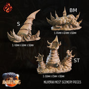 Nilvorax Corruption, Xeno Alien Scatter Terrain- Crippled God Foundry - The Awakening | 32mm | Scifi | Alien Hives | Spore