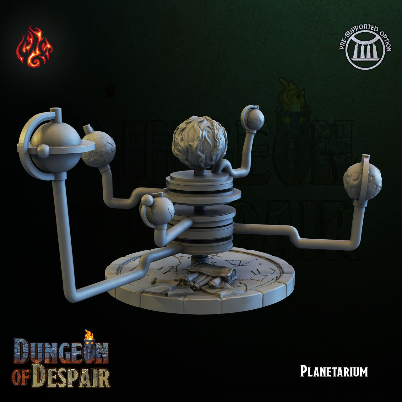 Planetarium - Crippled God Foundry, Dungeon of Despair | 32mm | Laboratory | Research | Planets | Mechanical | Steampunk