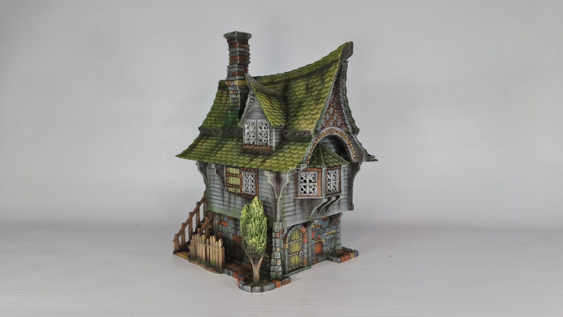 Cabbagetop Manor - 3DP4U Medieval Town | Miniature | Wargaming | Roleplaying Games | 32mm | Inn | House | Playable | Filament | 3d printed