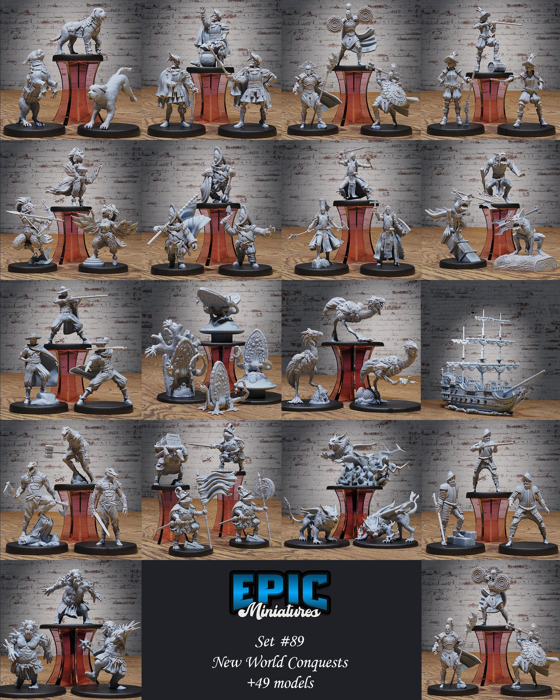Jungle River Fish Folk - Epic Miniatures | New World Conquest | 28mm | 32mm| Fighter | Barbarian