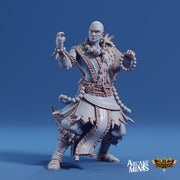 Human Monk Male- Arcane Minis | 32mm | The Nightmare Express | Martial Artist | Fighter