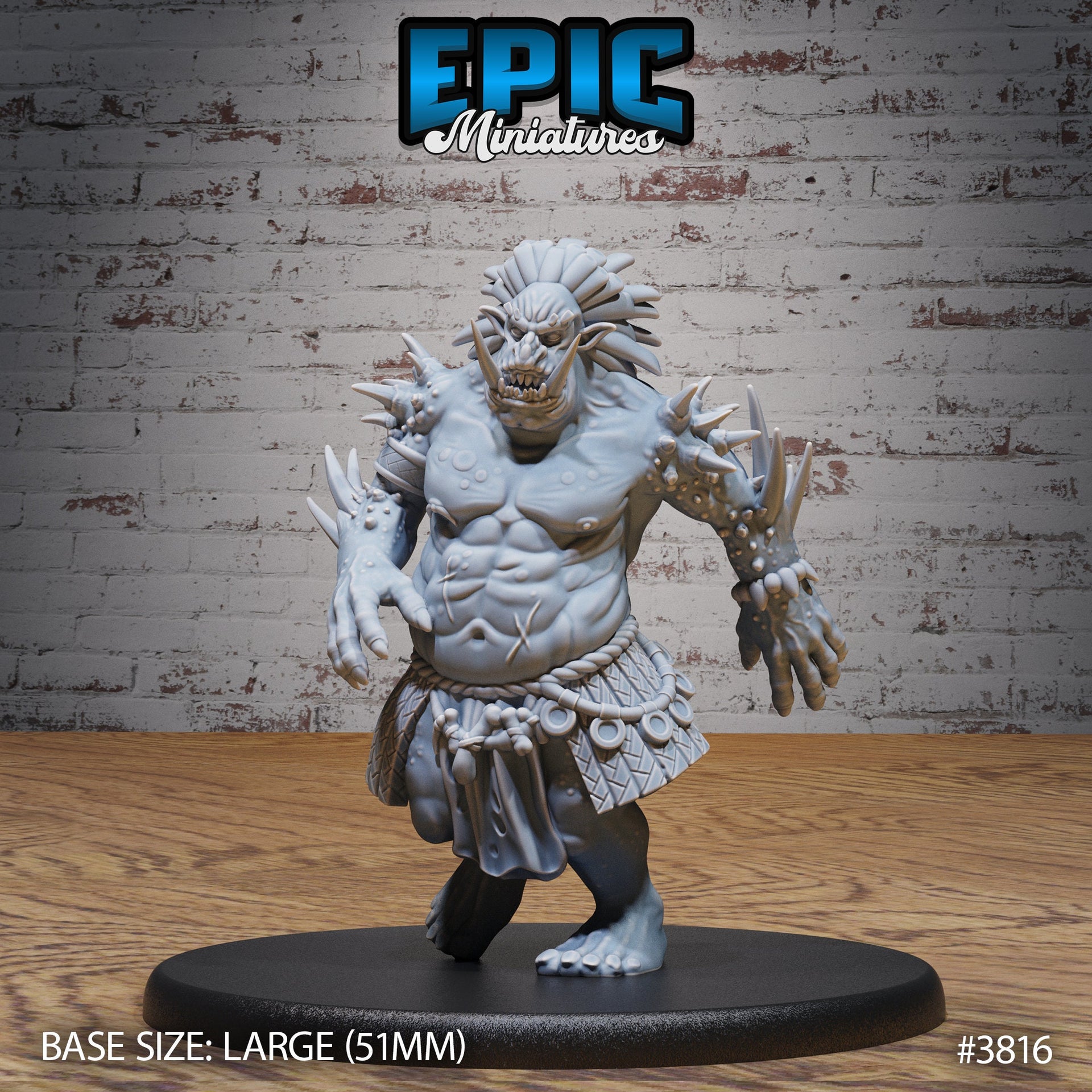 Jungle Troll - Epic Miniatures | New World Conquest | 28mm | 32mm| Fighter | Barbarian | Ogre