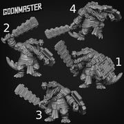 Croc Warrior - Goonmaster | Miniature | Wargaming | Roleplaying Games | 32mm | Aztec | Crocodile | Fighter | Aligator