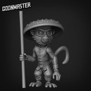 Monkey Monk - Goonmaster | Miniature | Wargaming | Roleplaying Games | 32mm | Martial Artist