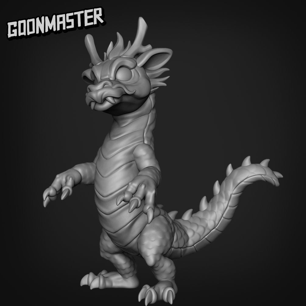 Baby Dragon - Goonmaster | Miniature | Wargaming | Roleplaying Games | 32mm | Dumpling | Wyvern | Wyrm