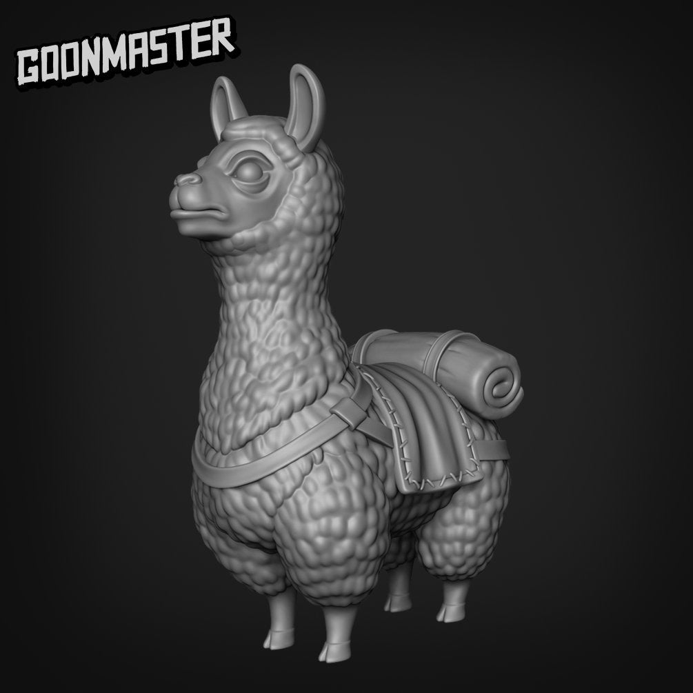 Llama - Goonmaster | Miniature | Wargaming | Roleplaying Games | 32mm | Pack Animal