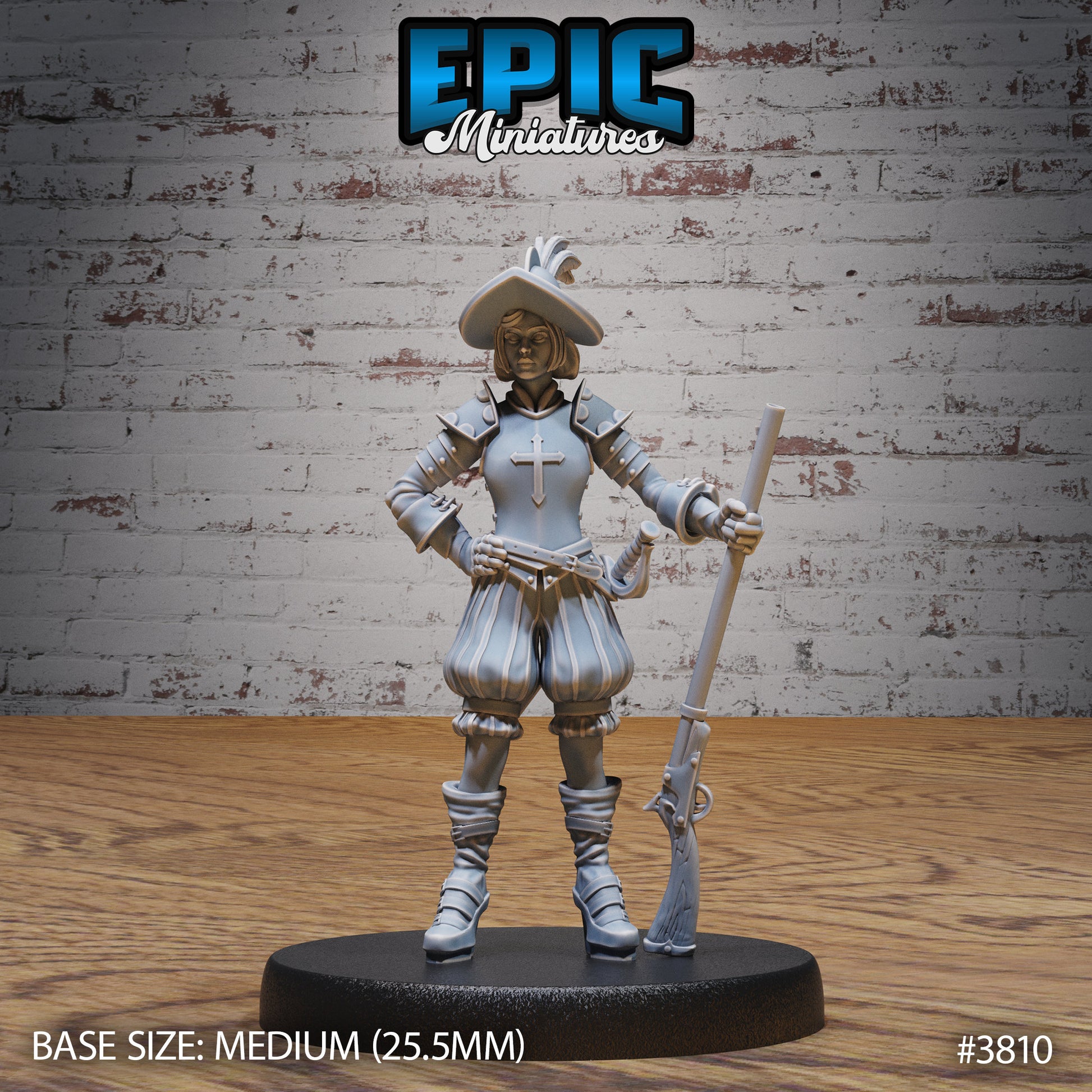 Young Conquistador Female - Epic Miniatures | New World Conquest | 28mm | 32mm | Spanish | Knight | Musketeer