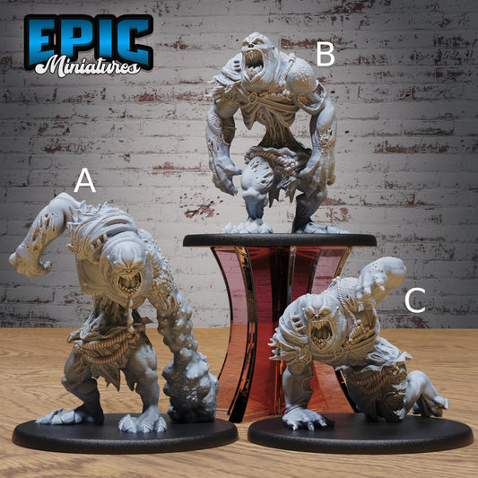 Big Flesh Ghoul - Epic Miniatures | Gruesome Graveyard | 28mm | 32mm | Zombie | Undead | Demon