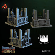 Elevators - Crippled God Foundry, Dungeon of Despair | 32mm | Entrance | Lift | Steampunk | Ancient | Rickety