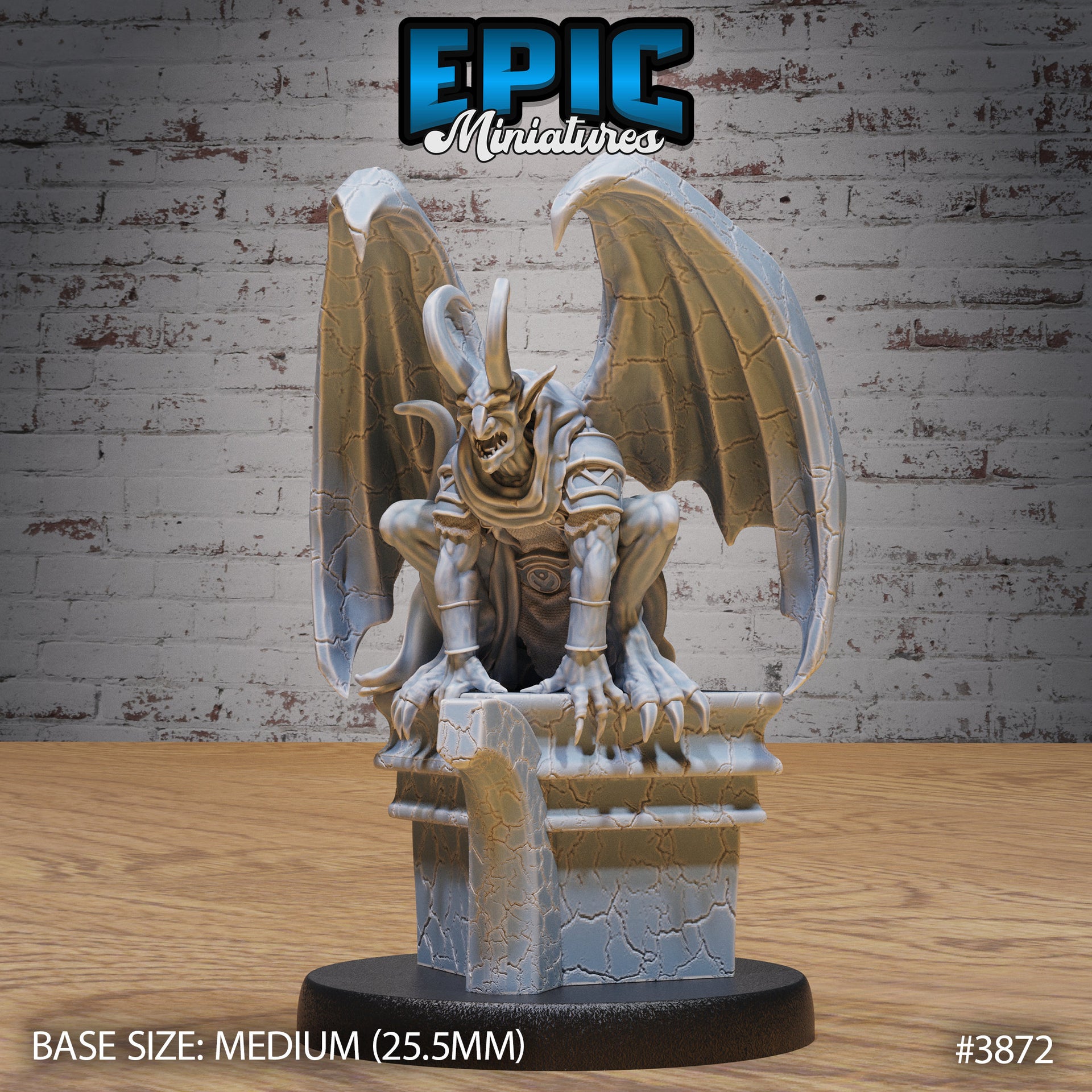 Graveyard Gargoyle - Epic Miniatures | Gruesome Graveyard | 28mm | 32mm | Statue| Haunted | Demon