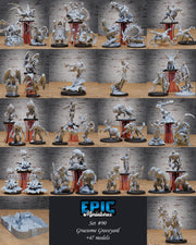 Graveyard Gargoyle - Epic Miniatures | Gruesome Graveyard | 28mm | 32mm | Statue| Haunted | Demon