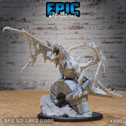 Rotting Young Dragon - Epic Miniatures | Gruesome Graveyard | 28mm | 32mm | Undead | Zombie | Skeleton