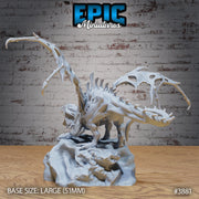 Rotting Young Dragon - Epic Miniatures | Gruesome Graveyard | 28mm | 32mm | Undead | Zombie | Skeleton