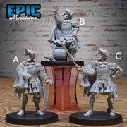 Conquest Leader - Epic Miniatures | New World Conquest | 28mm | 32mm | Armadillo Folk | Spanish | Captain | Commander