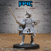 Conquest Leader - Epic Miniatures | New World Conquest | 28mm | 32mm | Armadillo Folk | Spanish | Captain | Commander