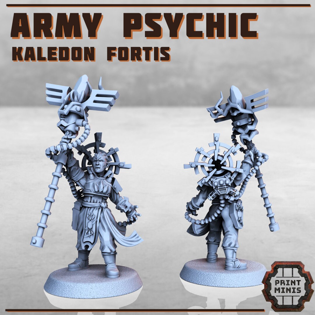 Kaledon Psyker- Print Minis | Sci Fi | Light Infantry | Imperial | 28mm Heroic | Psychic