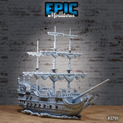 Treasure Galleon Ship- Epic Miniatures | New World Conquest | 28mm | 32mm | Spanish | Pirate Ship | Navy