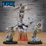 Fire Ghost Skeleton- Epic Miniatures | Gruesome Graveyard | 28mm | 32mm | Undead | Haunted | Demon | Spirit