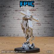 Fire Ghost Skeleton- Epic Miniatures | Gruesome Graveyard | 28mm | 32mm | Undead | Haunted | Demon | Spirit