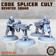 Code Splicer AcCultolyte - Print Minis | Sci Fi | Light Infantry | 28mm Heroic | Wasteland | Apocalypse | Cultist | Alien Hybrid