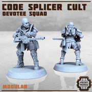 Code Splicer AcCultolyte - Print Minis | Sci Fi | Light Infantry | 28mm Heroic | Wasteland | Apocalypse | Cultist | Alien Hybrid