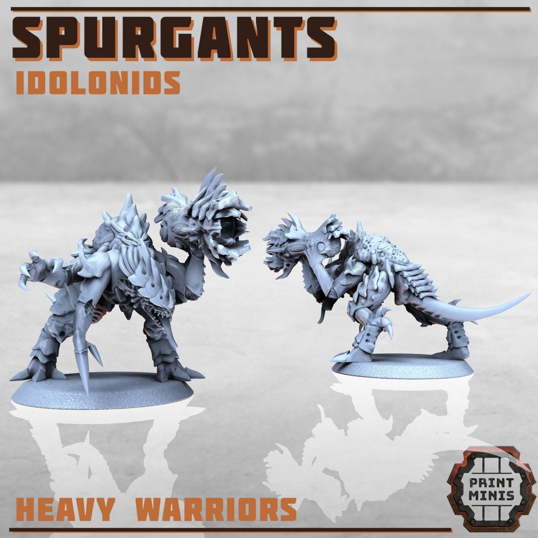 Spurgants, Idolonids - Print Minis | Sci Fi | 28mm Heroic | Demon | Alien | Space Bug
