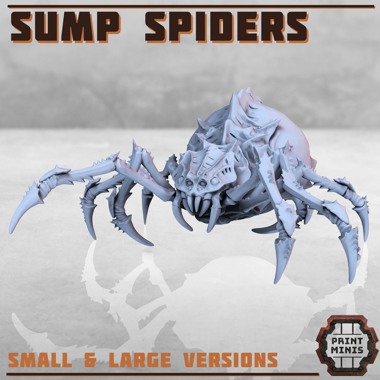 Sump Spider - Print Minis | Sci Fi | 28mm Heroic | Demon | Alien | Space Bug