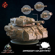 Dragoon Hover tank- Crippled God Foundry - Hell or High Water | 32mm | Scifi | Modular | Weapon Options