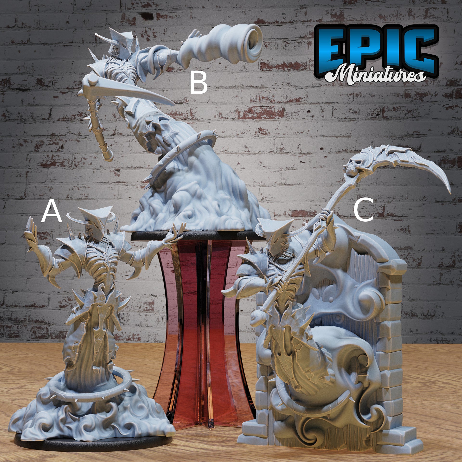 Night Wraith - Epic Miniatures | Gruesome Graveyard | 28mm | 32mm | Ghost | Spirit | Demon | Scythe