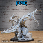Rotting Young Dragon - Epic Miniatures | Gruesome Graveyard | 28mm | 32mm | Undead | Zombie | Skeleton