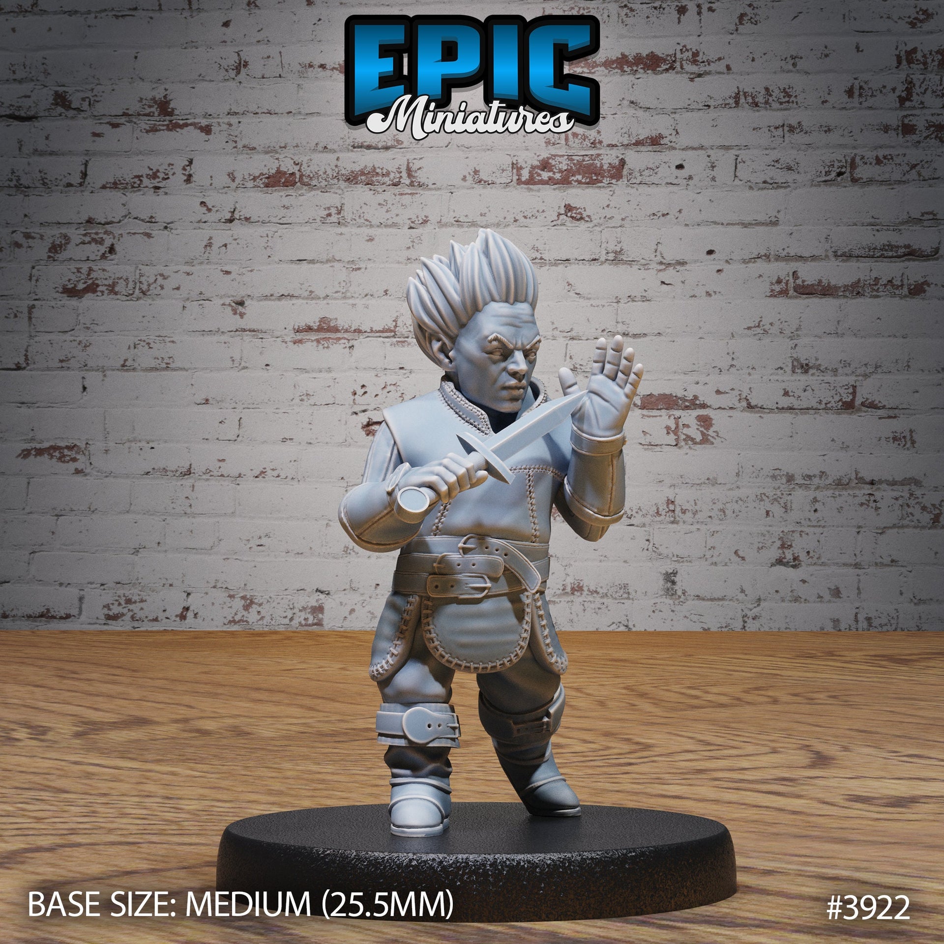 Halfling Rogue - Epic Miniatures | 28mm | 32mm | Demonic Guild | Assassin | Bandit | Thief