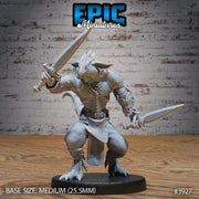 Lizard Folk Thug - Epic Miniatures | 28mm | 32mm | Demonic Guild | Assassin | Bandit | Mercenary