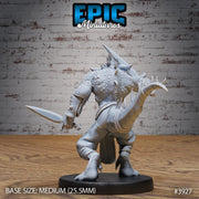 Lizard Folk Thug - Epic Miniatures | 28mm | 32mm | Demonic Guild | Assassin | Bandit | Mercenary