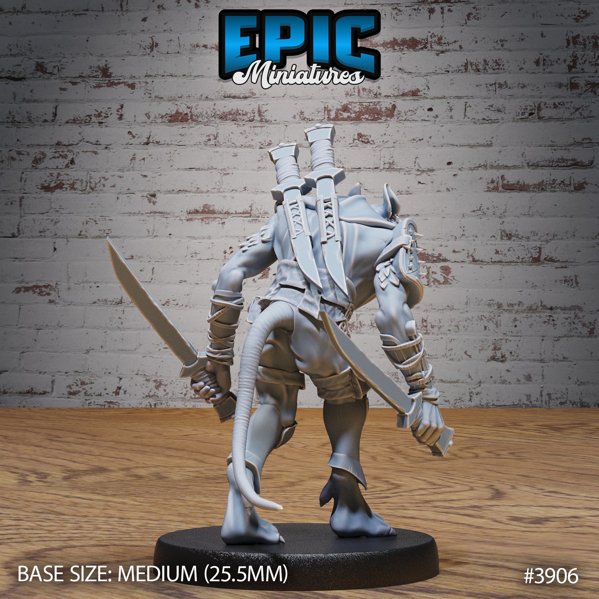 Veteran Rat Folk Thief - Epic Miniatures | 28mm | 32mm | Demonic Guild | Assassin | Bandit