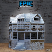 City House Corner Piece - Epic Miniatures | 28mm | 32mm | Demonic Guild | Town | City | Village