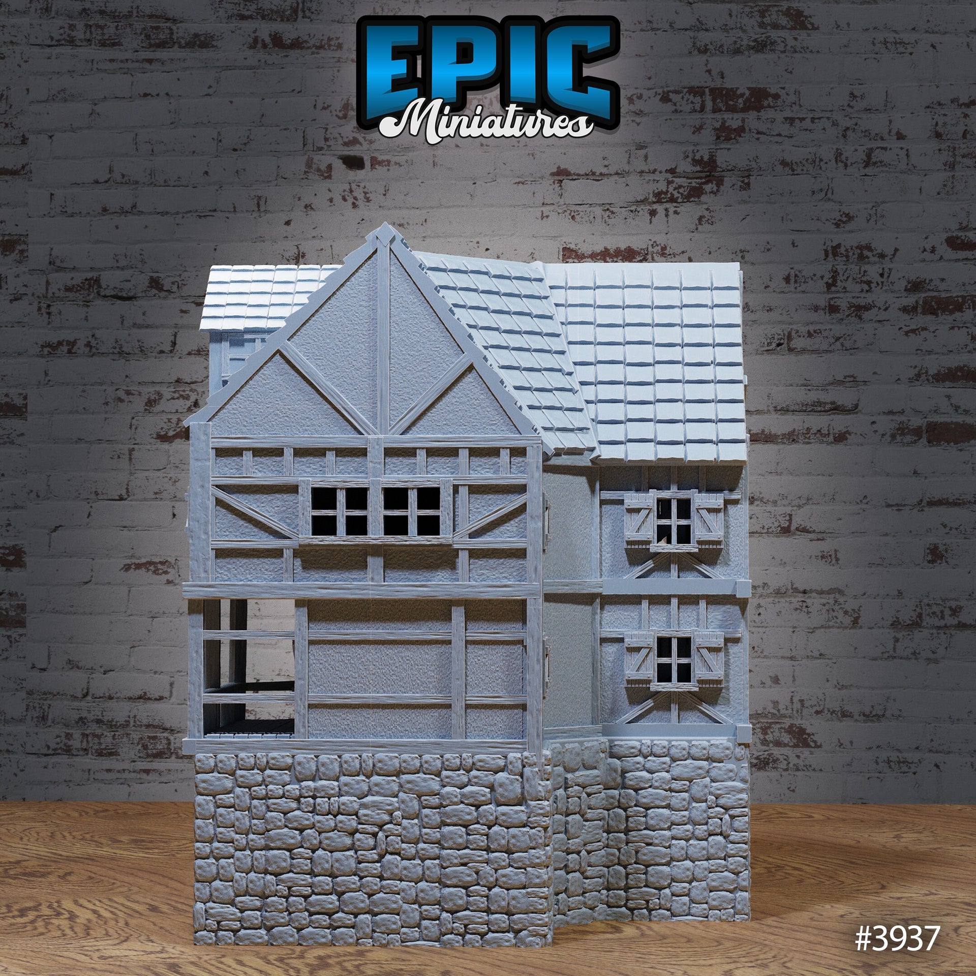 City House Corner Piece - Epic Miniatures | 28mm | 32mm | Demonic Guild | Town | City | Village