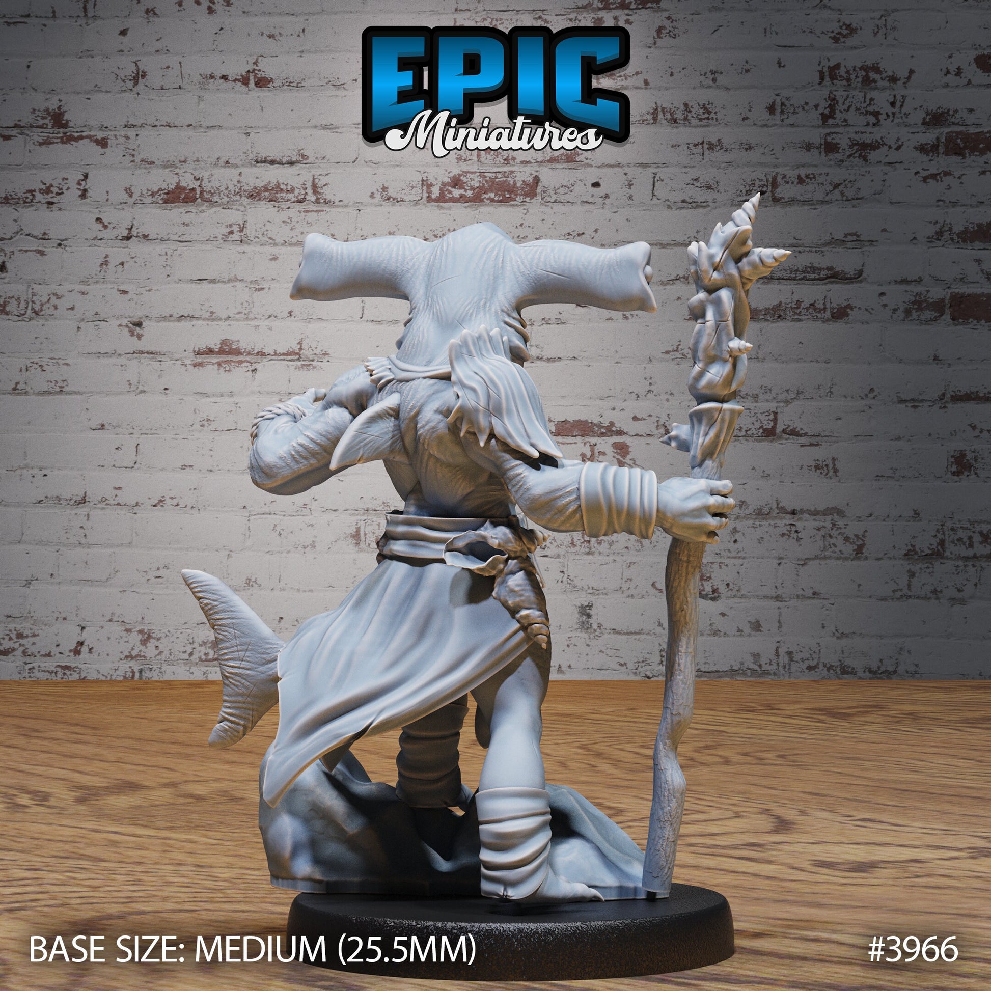Hammerhead Shark Folk - Epic Miniatures | 32mm | Sinister Harbor | Fighter | Warrior | Sham,,an