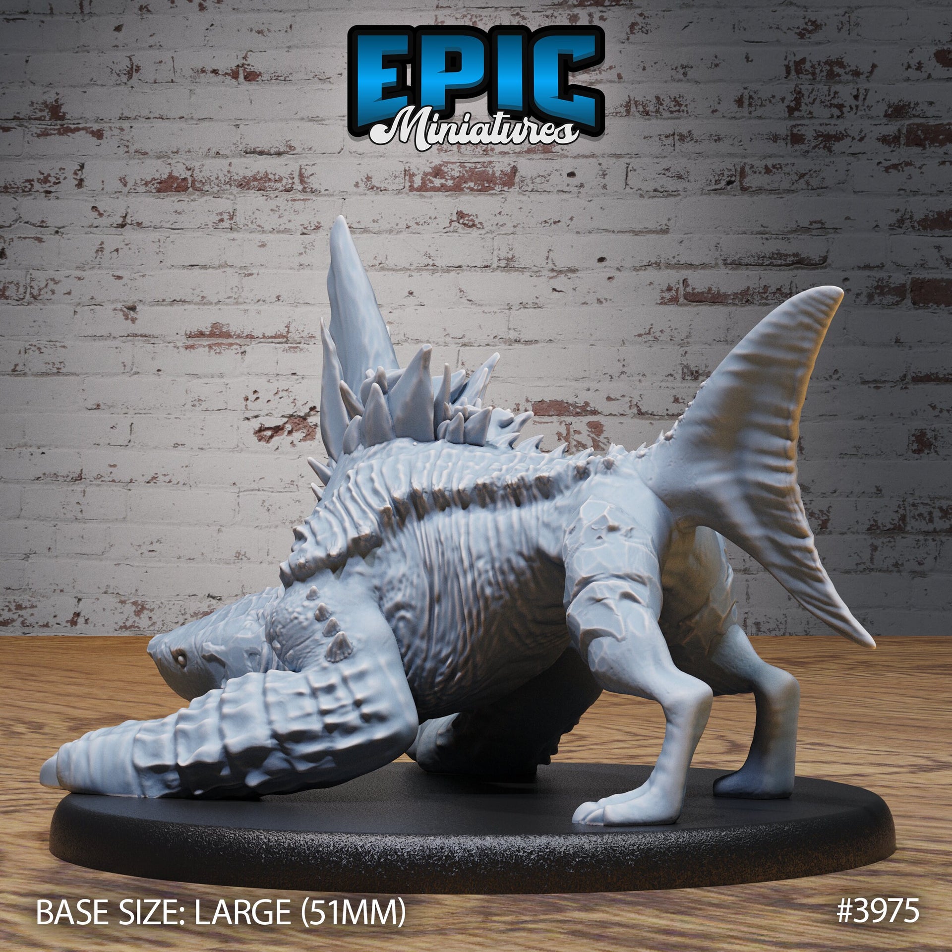 Shark Dog - Epic Miniatures | 32mm | Sinister Harbor | Sea Monster | Land Shark