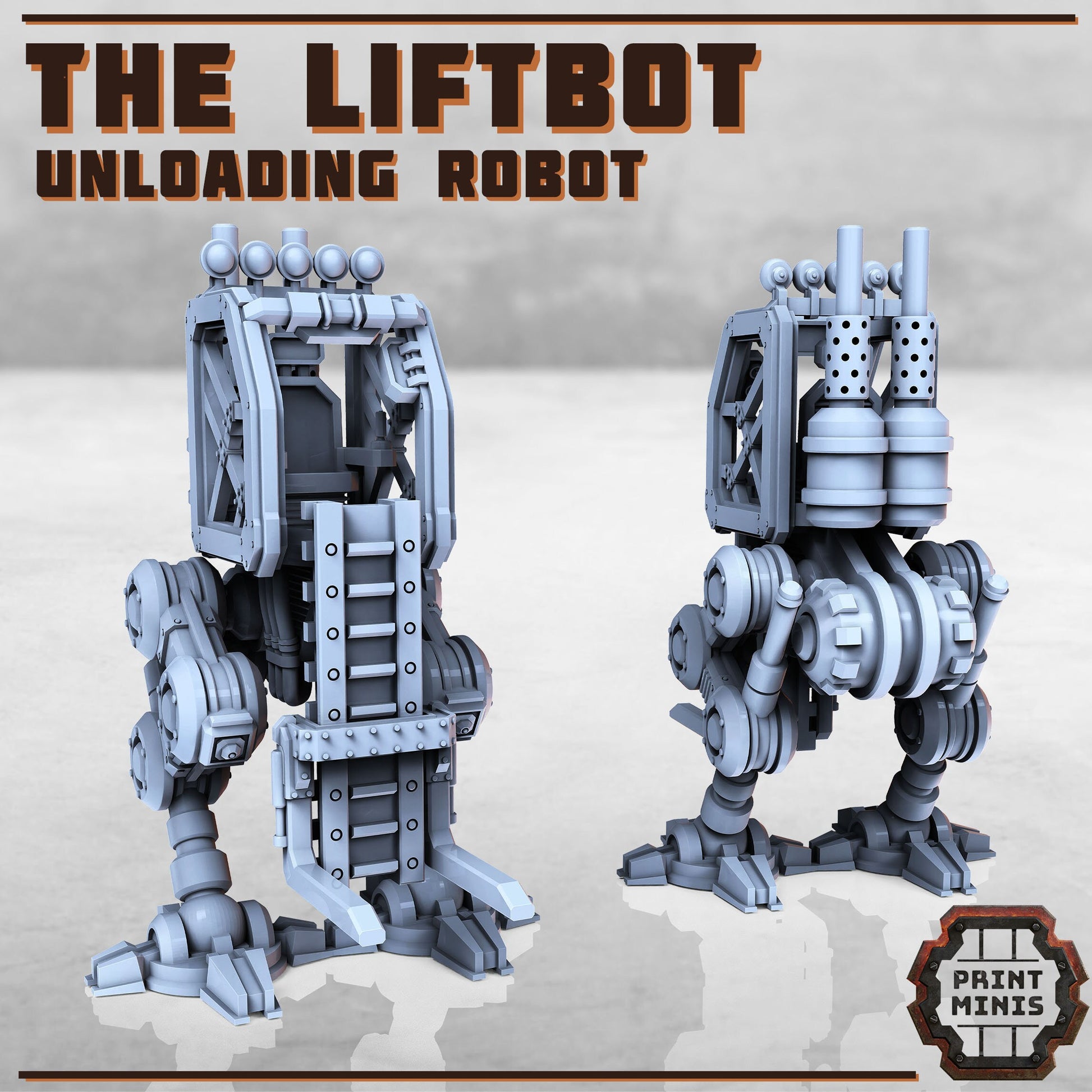 Harvester Bot, Agriculture Mech - Print Minis | Sci Fi | Robot | Lift Bot