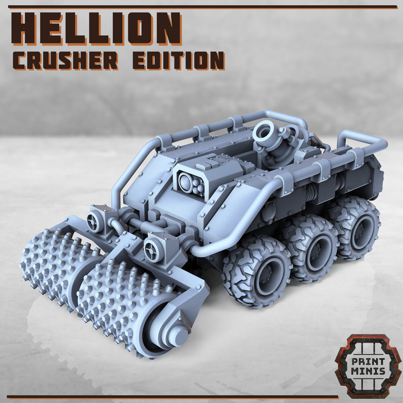 Hellion, Crusher - Print Minis | Sci Fi | Tank | Drone | Crawler | Mortar | Driller