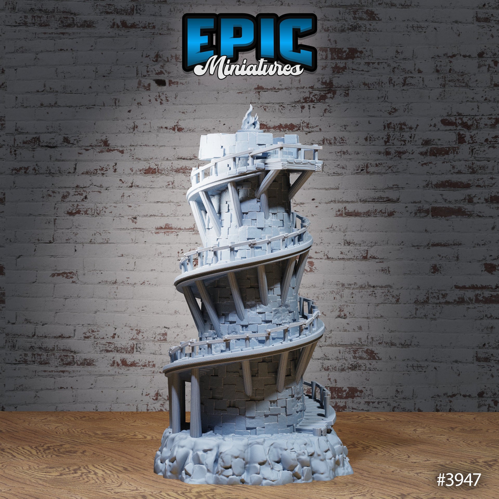 Light tower - Epic Miniatures | Sinister Harbor | D&D | Wargaming | Roleplaying Games | 28mm | Lighthouse | Plinth | FDM