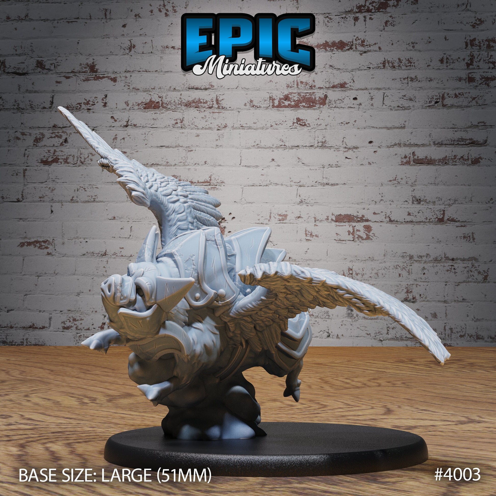 Pig - Epic Miniatures | 32mm | Festival Village | Pig | Sleepy | Flying | Mount | Dim Sum | Food Stand
