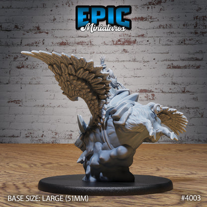 Food Stall VBendor- Epic Miniatures | 32mm | Festival Village | Merchant | Pig Mount | Noodles | Monk