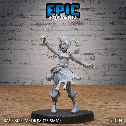 Food Stall VBendor- Epic Miniatures | 32mm | Festival Village | Merchant | Pig Mount | Noodles | Monk