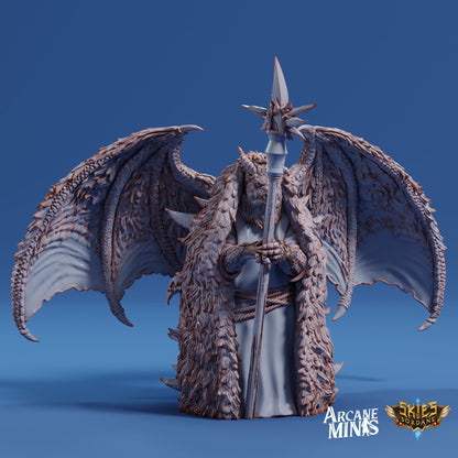 Drekon Seer Elder - Arcane Minis | 32mm | Dragon Folk | Sorcerer | Wizard