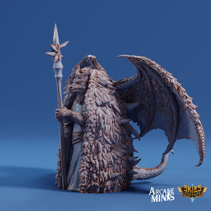 Drekon Seer Elder - Arcane Minis | 32mm | Dragon Folk | Sorcerer | Wizard