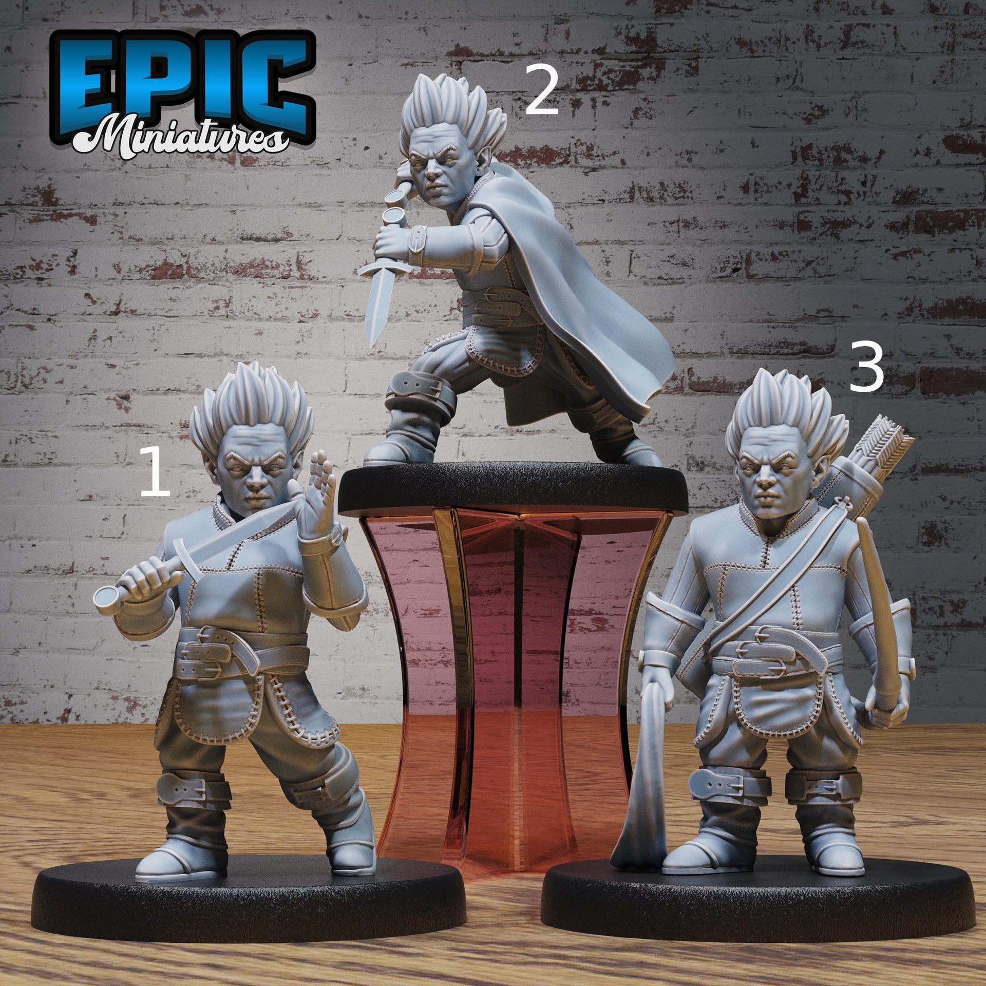 Halfling Rogue - Epic Miniatures | 28mm | 32mm | Demonic Guild | Assassin | Bandit | Thief