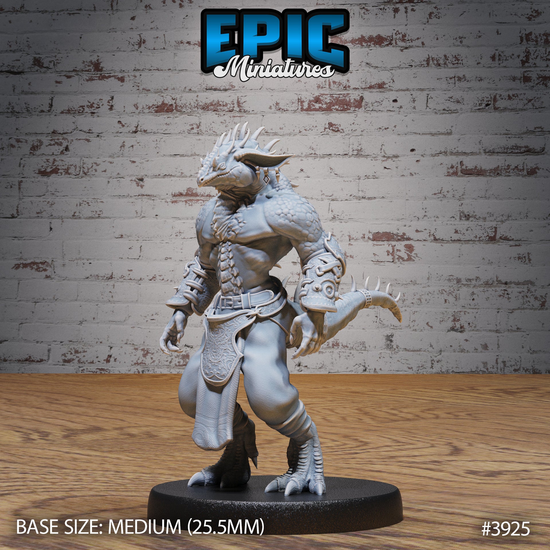 Lizard Folk Thug - Epic Miniatures | 28mm | 32mm | Demonic Guild | Assassin | Bandit | Mercenary