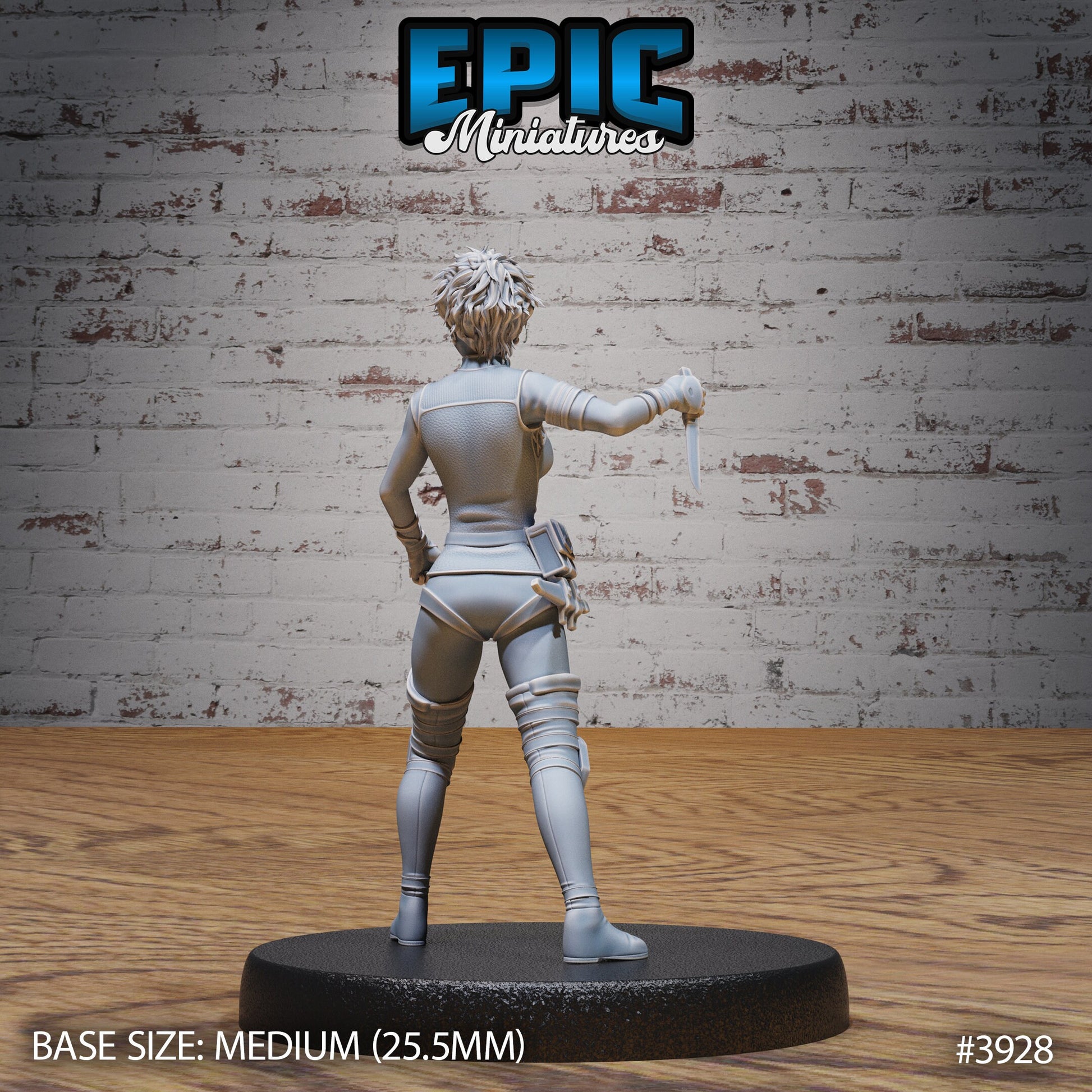 Rogue Novice Female - Epic Miniatures | 28mm | 32mm | Demonic Guild | Assassin | Bandit | Thief